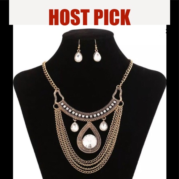 🔥GORGEOUS Chain Statement Necklace Set🔥➖NWT🏷 - Picture 12 of 12